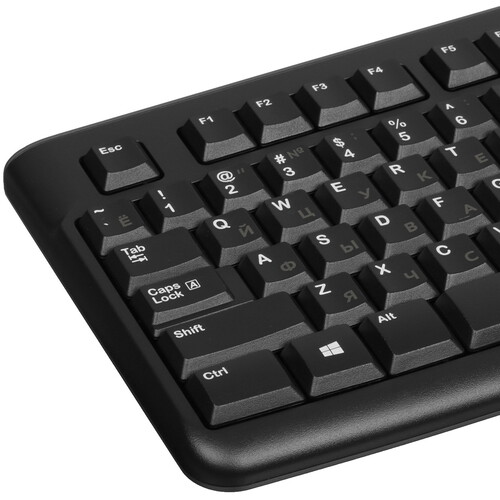 Купить Клавиатура+мышь  проводная  Logitech Desktop MK120 черный  0124852. Характеристики, отзывы и цены в Донецке