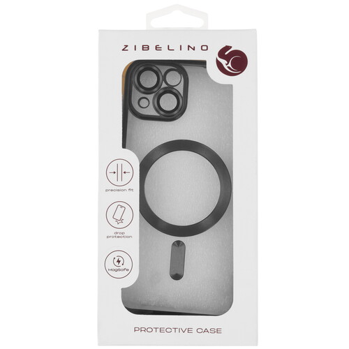 Купить Накладка  Zibelino MagSafe Matte для Apple iPhone 15 черный  9273477. Характеристики, отзывы и цены в Донецке