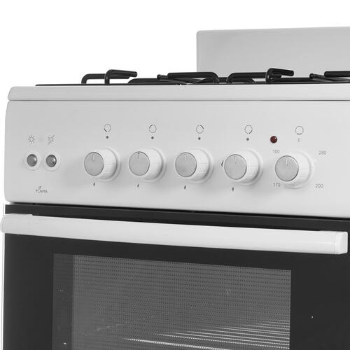 Купить Комбинированная плита Flama FK 1425 W белый  9973270. Характеристики, отзывы и цены в Донецке