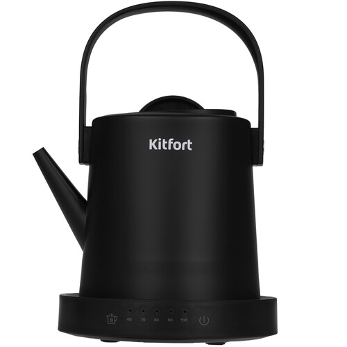 Купить Электрочайник Kitfort КТ-6754 черный  9285135. Характеристики, отзывы и цены в Донецке