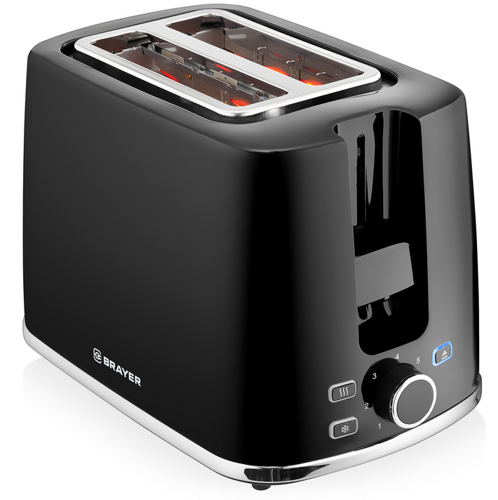 Купить Тостер BRAYER 2108BR черный  9905836. Характеристики, отзывы и цены в Донецке