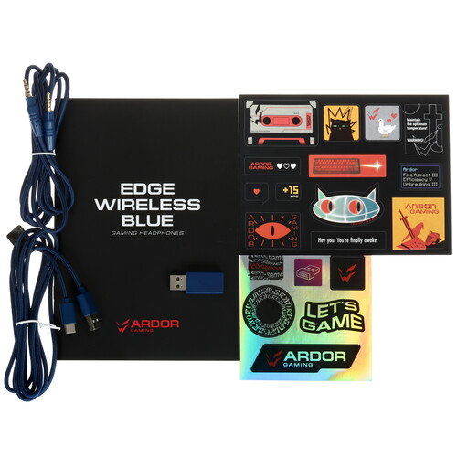 Купить Беспроводные/проводные наушники ARDOR GAMING Edge Wireless синий 2025  9184109. Характеристики, отзывы и цены в Донецке