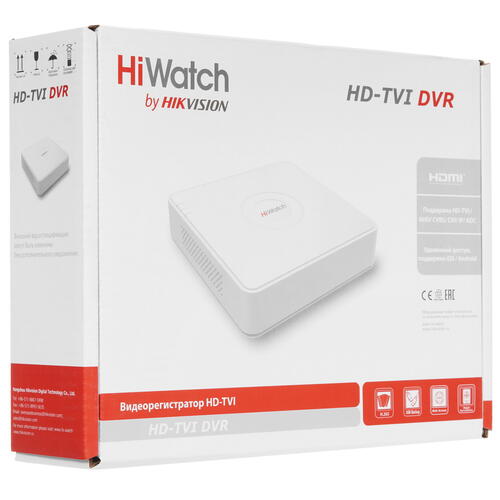 Купить Регистратор для видеонаблюдения HiWatch DS-H204QA(B)  5418222. Характеристики, отзывы и цены в Донецке