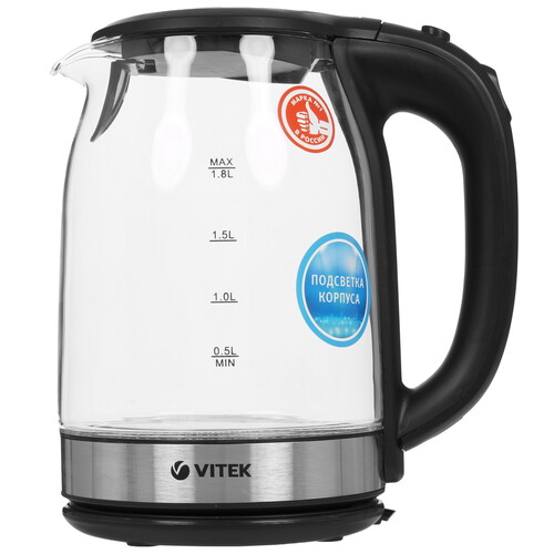 Купить Электрочайник Vitek VT-7095 черный  1397476. Характеристики, отзывы и цены в Донецке