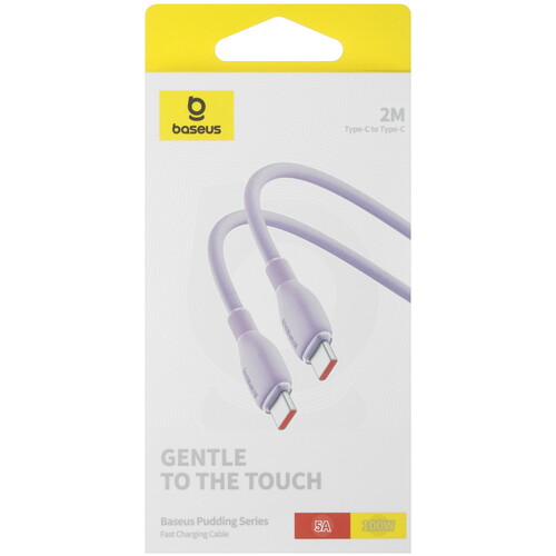 Купить Кабель круглый Baseus USB Type-C - USB Type-C фиолетовый 2 м  5495758. Характеристики, отзывы и цены в Донецке