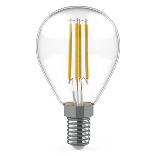 Купить Комплект светодиодных ламп Gauss Basic Filament Шар 5.5W 510lm 2700К Е14 LED  9106123. Характеристики, отзывы и цены в Донецке