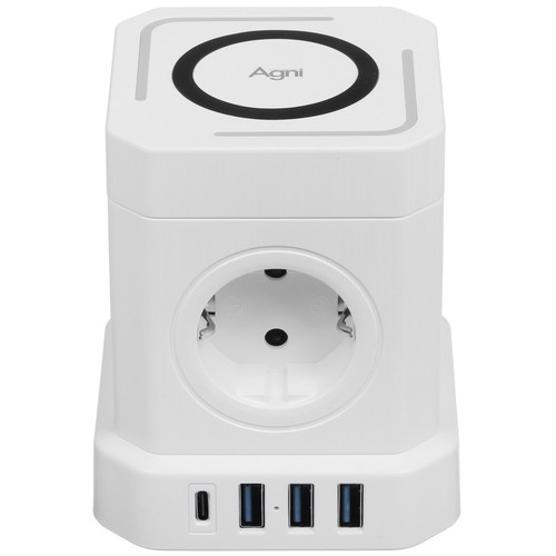 Купить Сетевой фильтр AGNI TP-VE4U5E-C-W белый  9289289. Характеристики, отзывы и цены в Донецке