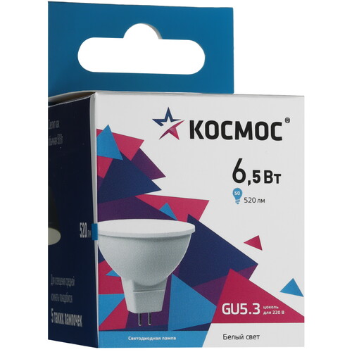 Купить Лампа светодиодная Космос LkecLED6.5wJCDRC45  9112138. Характеристики, отзывы и цены в Донецке