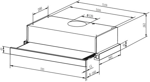 Купить Вытяжка телескопическая Weissgauff TEL 06 2M WH белый/белый  8117611. Характеристики, отзывы и цены в Донецке