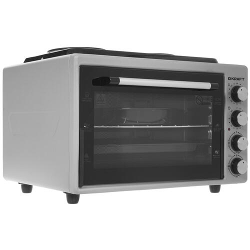 Купить Мини-печь Kraft KF-MOHP 3800 GR серебристый  5347098. Характеристики, отзывы и цены в Донецке