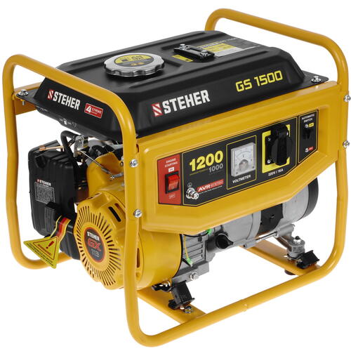 Купить Электрогенератор   бензиновый STEHER GS-1500  5307659. Характеристики, отзывы и цены в Донецке