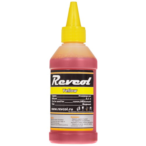 Купить Чернила водорастворимые Revcol R-HCL-0.1-YD желтый  9156505. Характеристики, отзывы и цены в Донецке