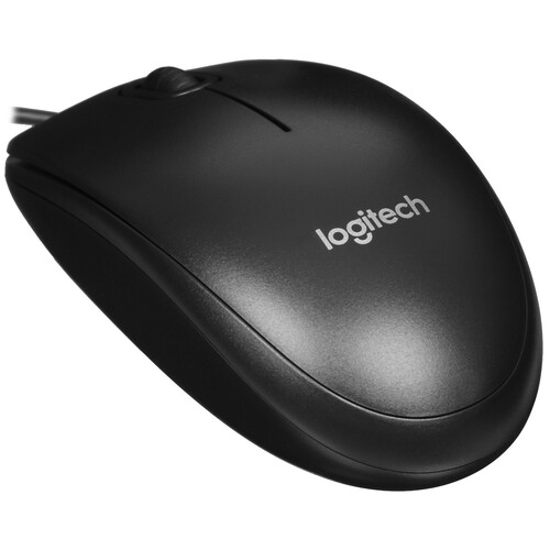 Купить Мышь проводная Logitech B100 [910-006605] черный  5435870. Характеристики, отзывы и цены в Донецке