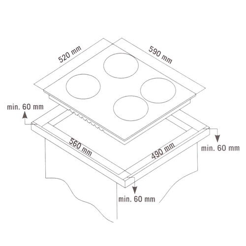 Купить Электрическая варочная поверхность Simfer H60E04B016  8195452. Характеристики, отзывы и цены в Донецке