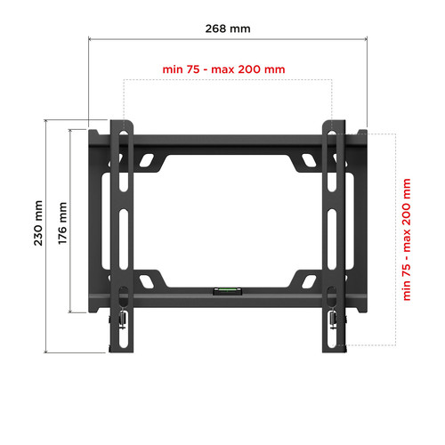 Купить Кронштейн для ТВ Holder LCD-F2617 черный  5469504. Характеристики, отзывы и цены в Донецке