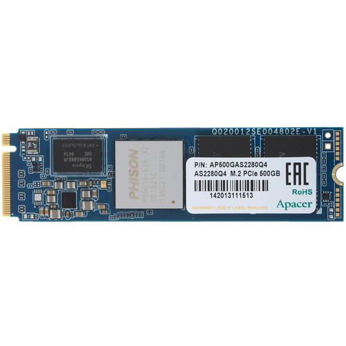 Купить 500 ГБ M.2 NVMe накопитель Apacer AS2280Q4 [AP500GAS2280Q4-1]  1628758. Характеристики, отзывы и цены в Донецке