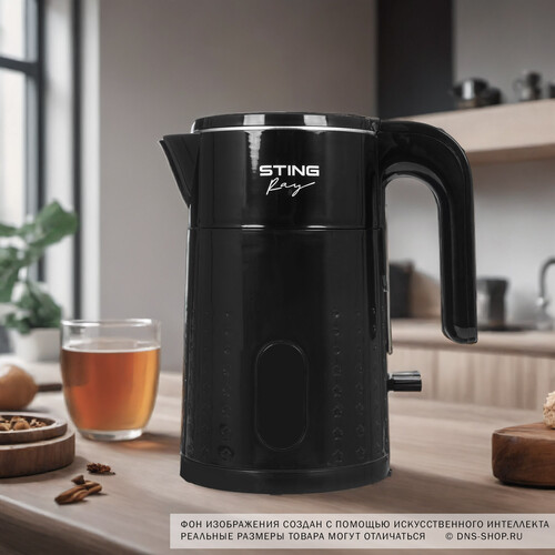Купить Электрочайник Stingray ST-KT3010A черный  9148501. Характеристики, отзывы и цены в Донецке