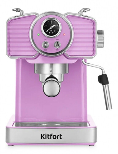 Купить Кофеварка рожковая Kitfort КТ-7125-3 фиолетовый  9090980. Характеристики, отзывы и цены в Донецке