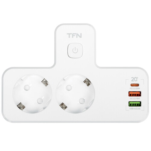 Купить Сетевой фильтр TFN POWER 5 белый  9139932. Характеристики, отзывы и цены в Донецке