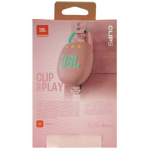Купить Портативная колонка JBL CLIP 5, розовый  5464041. Характеристики, отзывы и цены в Донецке