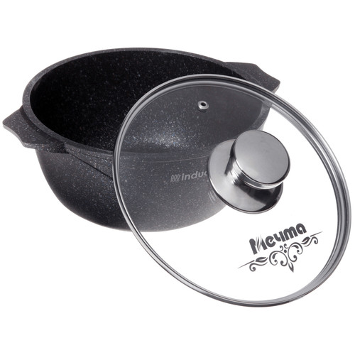 Купить Кастрюля Мечта Гранит Induction Pro 42803И 2 л 20 см синий  9149199. Характеристики, отзывы и цены в Донецке
