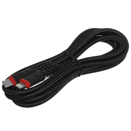 Купить Кабель круглый Hoco Lightning 8-pin - USB Type-C черный 2 м  5475071. Характеристики, отзывы и цены в Донецке