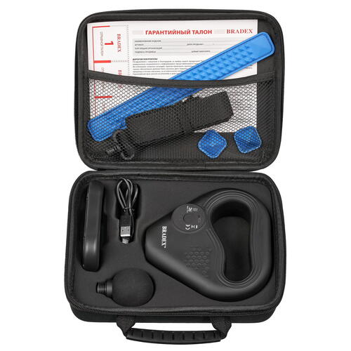 Купить Массажный пистолет Bradex KZ 1426 черный  9083871. Характеристики, отзывы и цены в Донецке