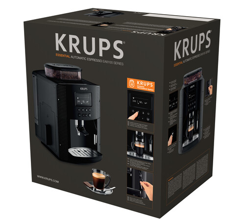 Купить Кофемашина автоматическая Krups Essential EA815070 черный  7933132. Характеристики, отзывы и цены в Донецке