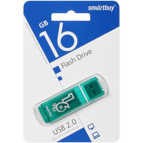 Купить Память USB Flash 16 ГБ Smartbuy Glossy [SB16GBGS-G]  5446905. Характеристики, отзывы и цены в Донецке
