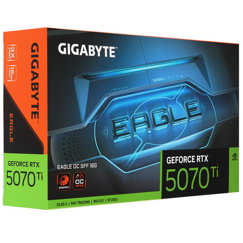 Купить Видеокарта GIGABYTE GeForce RTX 5070 Ti EAGLE OC SFF  5613393. Характеристики, отзывы и цены в Донецке