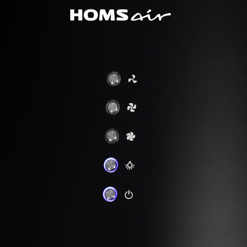 Купить Вытяжка пристенная HOMSair ART 1050WL 35 черный  8199368. Характеристики, отзывы и цены в Донецке