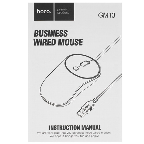 Купить Мышь проводная Hoco GM13 Esteem business  9237809. Характеристики, отзывы и цены в Донецке