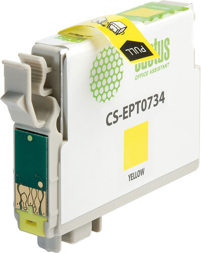 Купить Картридж Cactus CS-EPT0734 желтый  0138365. Характеристики, отзывы и цены в Донецке