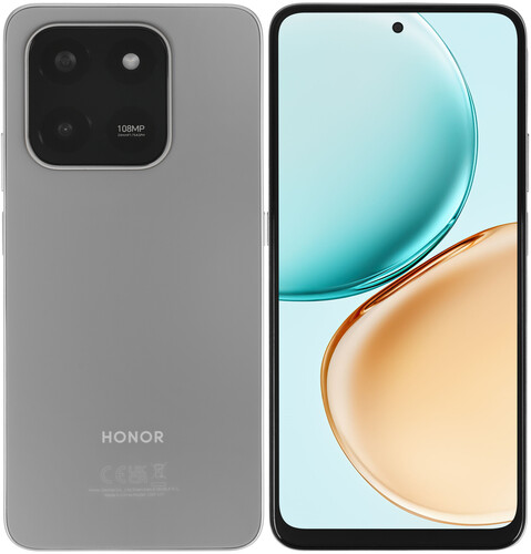 Купить 6.77" Смартфон HONOR X7d 256 ГБ серый  5636939. Характеристики, отзывы и цены в Донецке