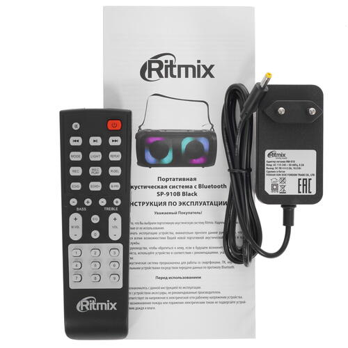 Купить Портативная аудиосистема Ritmix SP-910B, черный  5401081. Характеристики, отзывы и цены в Донецке