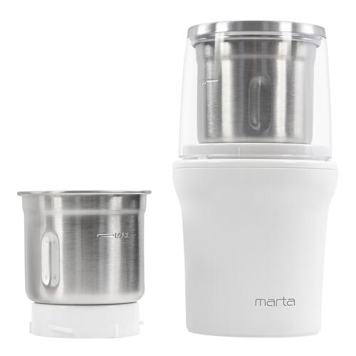 Купить Кофемолка электрическая MARTA MT-CG2179B белый  9058525. Характеристики, отзывы и цены в Донецке