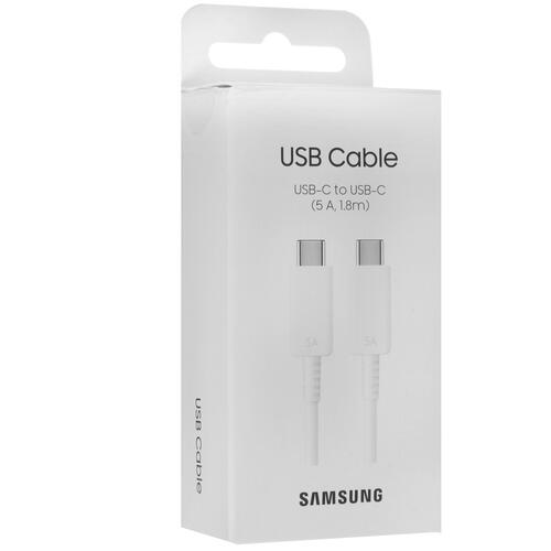 Купить Кабель круглый Samsung USB Type-C - USB Type-C белый 1.8 м  5007354. Характеристики, отзывы и цены в Донецке