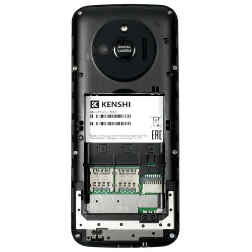 Купить Сотовый телефон KENSHI M321 черный  9014327. Характеристики, отзывы и цены в Донецке