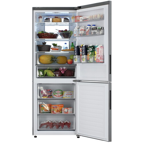 Купить Холодильник с морозильником   Haier C4F744CMGU1 серебристый  9218016. Характеристики, отзывы и цены в Донецке