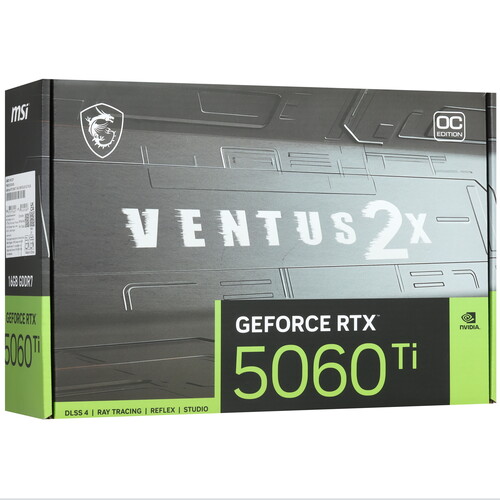 Купить Видеокарта MSI GeForce RTX 5060 Ti VENTUS 2X OC PLUS  5624873. Характеристики, отзывы и цены в Донецке