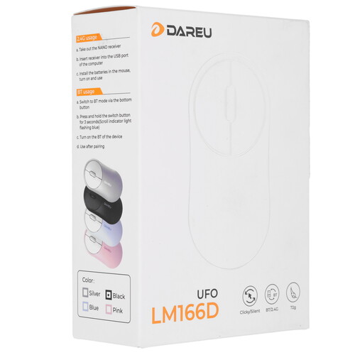 Купить Мышь беспроводная Dareu LM166D  9167517. Характеристики, отзывы и цены в Донецке