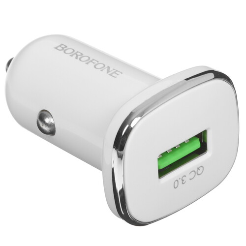 Купить Автомобильное ЗУ Borofone BZ12A белый  5473104. Характеристики, отзывы и цены в Донецке
