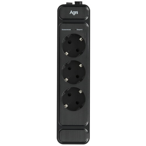 Купить Сетевой фильтр AGNI TP-FS3E черный  9289361. Характеристики, отзывы и цены в Донецке