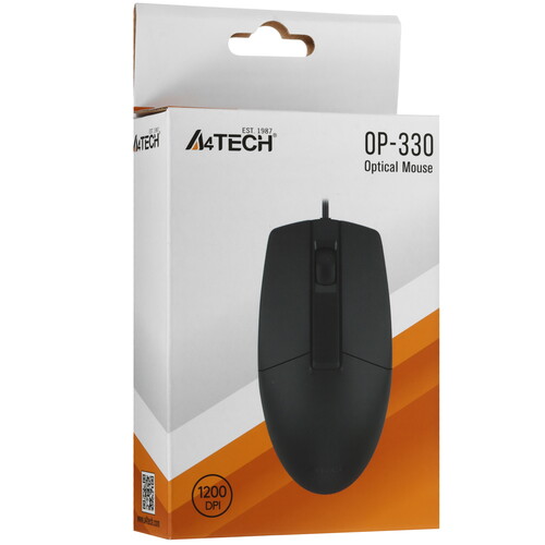 Купить Мышь проводная A4Tech OP-330  черный  5622007. Характеристики, отзывы и цены в Донецке