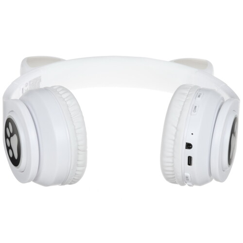 Купить Беспроводные/проводные наушники KENSHI Cat белый 2024  9056022. Характеристики, отзывы и цены в Донецке