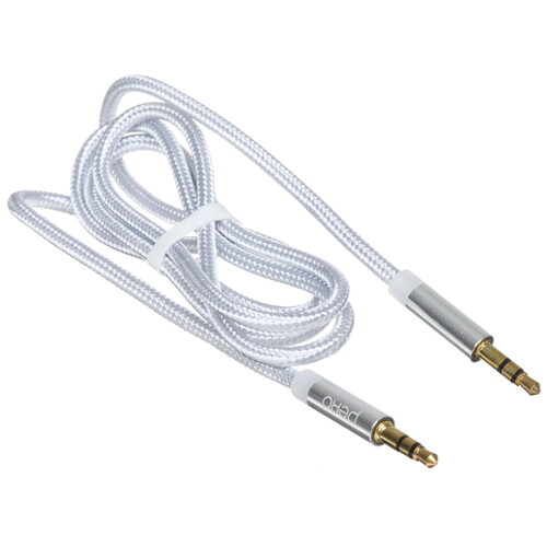 Купить Кабель   Pero jack 3.5 мм - jack 3.5 мм серебристый  5474203. Характеристики, отзывы и цены в Донецке