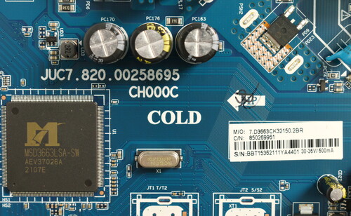 Купить Плата (Main + Power) для телевизора DEXP H32F7100C [JUC7.820.00258695] (широкий разъем LVDS) (no tuner)  5082093. Характеристики, отзывы и цены в Донецке