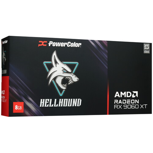 Купить Видеокарта PowerColor AMD Radeon RX 9060 XT Hellhound OC  5634993. Характеристики, отзывы и цены в Донецке