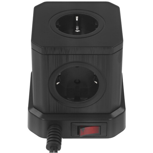 Купить Сетевой фильтр Cablexpert TWR-5-U4-B-3 черный  9176874. Характеристики, отзывы и цены в Донецке