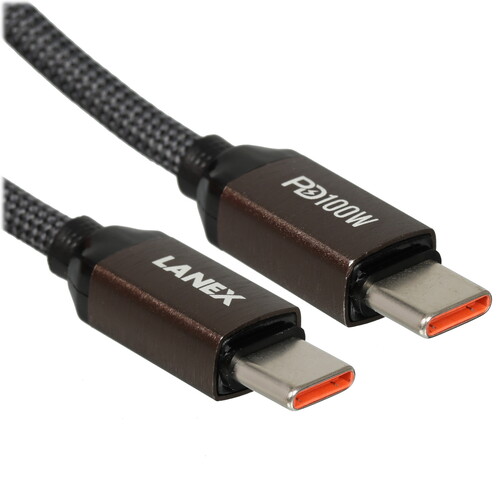 Купить Кабель круглый LANEX USB Type-C - USB Type-C серый 1 м  9280480. Характеристики, отзывы и цены в Донецке